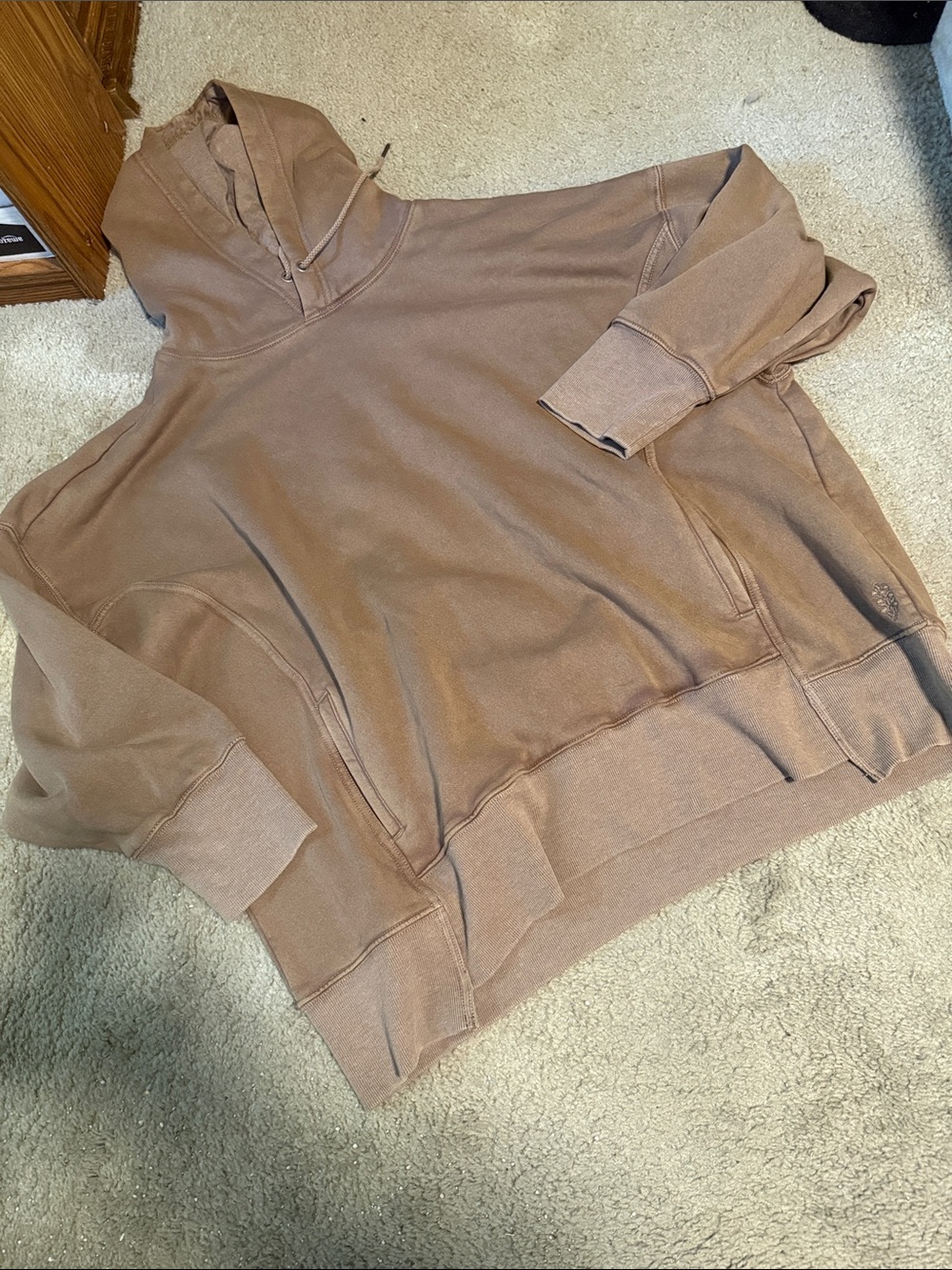 FP Movement by Free People Brown/Tan Cozy Hoodie Sz Lg